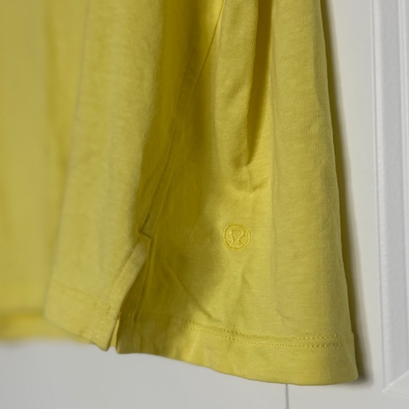 Lululemon Athletica Yellow Classic-Fit Cotton Blend Tank Top - Picture 3 of 3